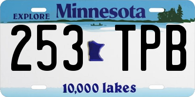 MN license plate 253TPB