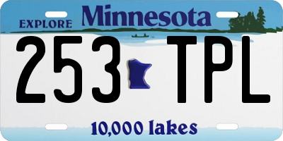 MN license plate 253TPL