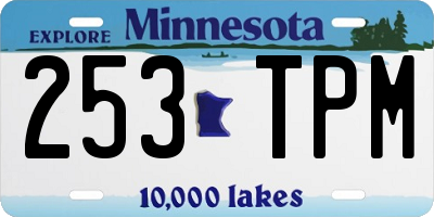 MN license plate 253TPM
