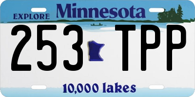 MN license plate 253TPP