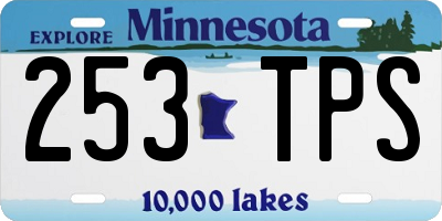MN license plate 253TPS