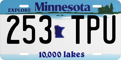 MN license plate 253TPU