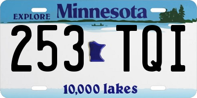 MN license plate 253TQI
