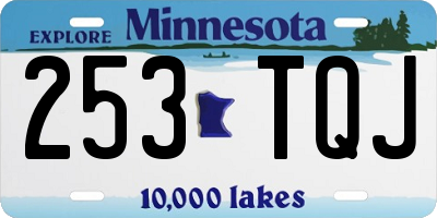 MN license plate 253TQJ