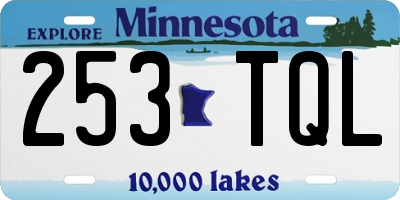 MN license plate 253TQL