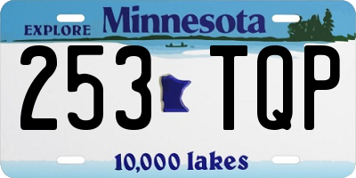 MN license plate 253TQP