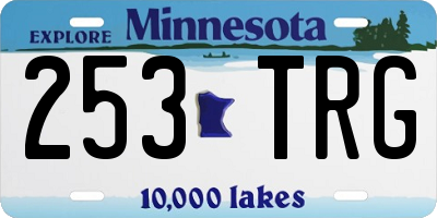 MN license plate 253TRG