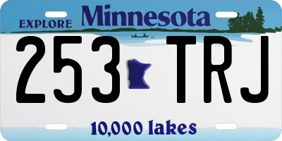 MN license plate 253TRJ