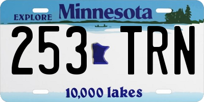 MN license plate 253TRN
