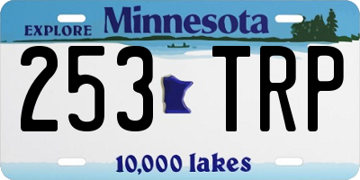 MN license plate 253TRP