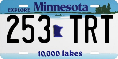 MN license plate 253TRT