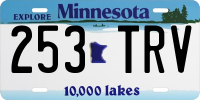 MN license plate 253TRV