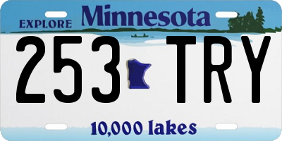MN license plate 253TRY
