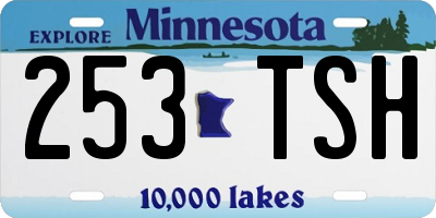 MN license plate 253TSH
