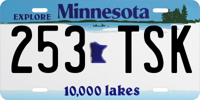 MN license plate 253TSK