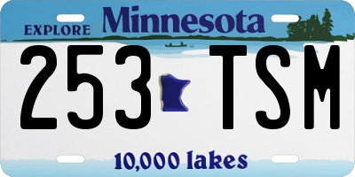MN license plate 253TSM