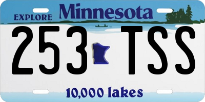 MN license plate 253TSS