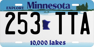 MN license plate 253TTA
