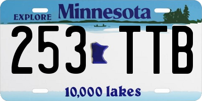 MN license plate 253TTB