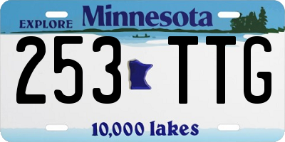 MN license plate 253TTG