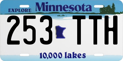 MN license plate 253TTH