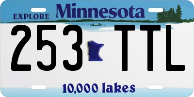 MN license plate 253TTL
