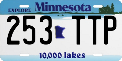 MN license plate 253TTP
