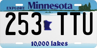 MN license plate 253TTU