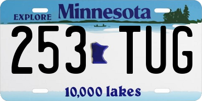 MN license plate 253TUG