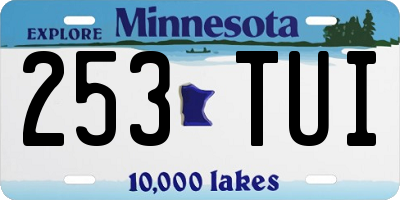 MN license plate 253TUI
