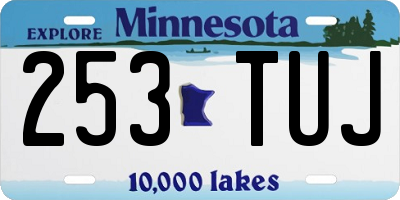 MN license plate 253TUJ