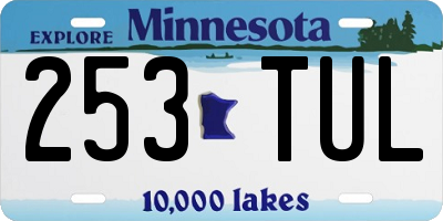 MN license plate 253TUL