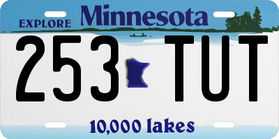 MN license plate 253TUT