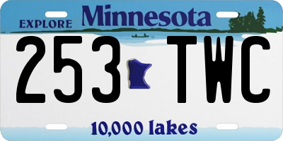 MN license plate 253TWC