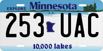 MN license plate 253UAC