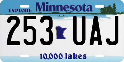 MN license plate 253UAJ
