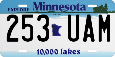MN license plate 253UAM