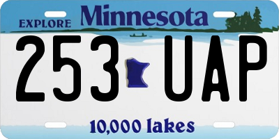 MN license plate 253UAP