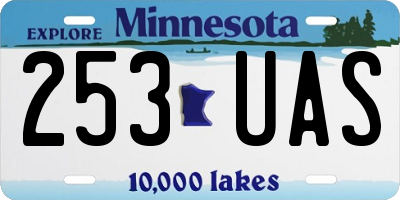 MN license plate 253UAS