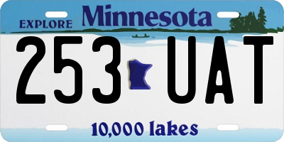 MN license plate 253UAT