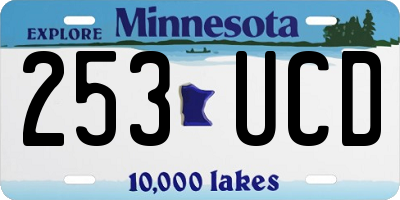 MN license plate 253UCD