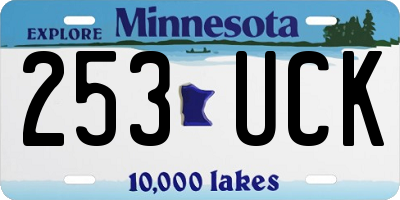 MN license plate 253UCK