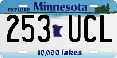 MN license plate 253UCL