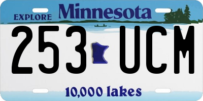 MN license plate 253UCM