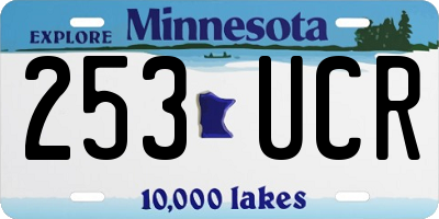 MN license plate 253UCR