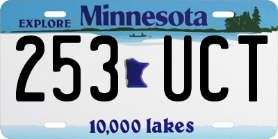 MN license plate 253UCT