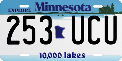 MN license plate 253UCU