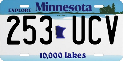 MN license plate 253UCV