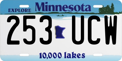 MN license plate 253UCW