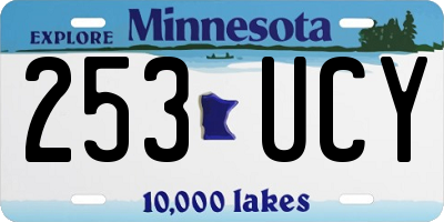 MN license plate 253UCY